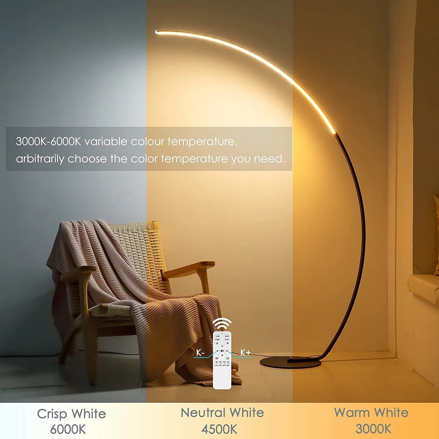 Modern Curve Floor Lamp Secondary image