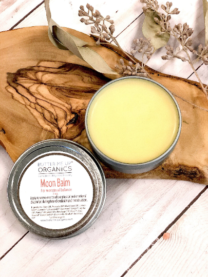 Moon Balm / Menstrual Care / PMS / Period Cramps / Hormone Balancing / Ovulation Pain / Butter Me Up Organics / Organic Skincare / Organic Secondary image