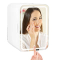 Multifunctional 6L Portable Skincare Fridge with HD Mirror and LED Light