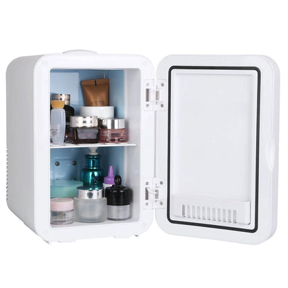 Multifunctional 6L Portable Skincare Fridge with HD Mirror and LED Light