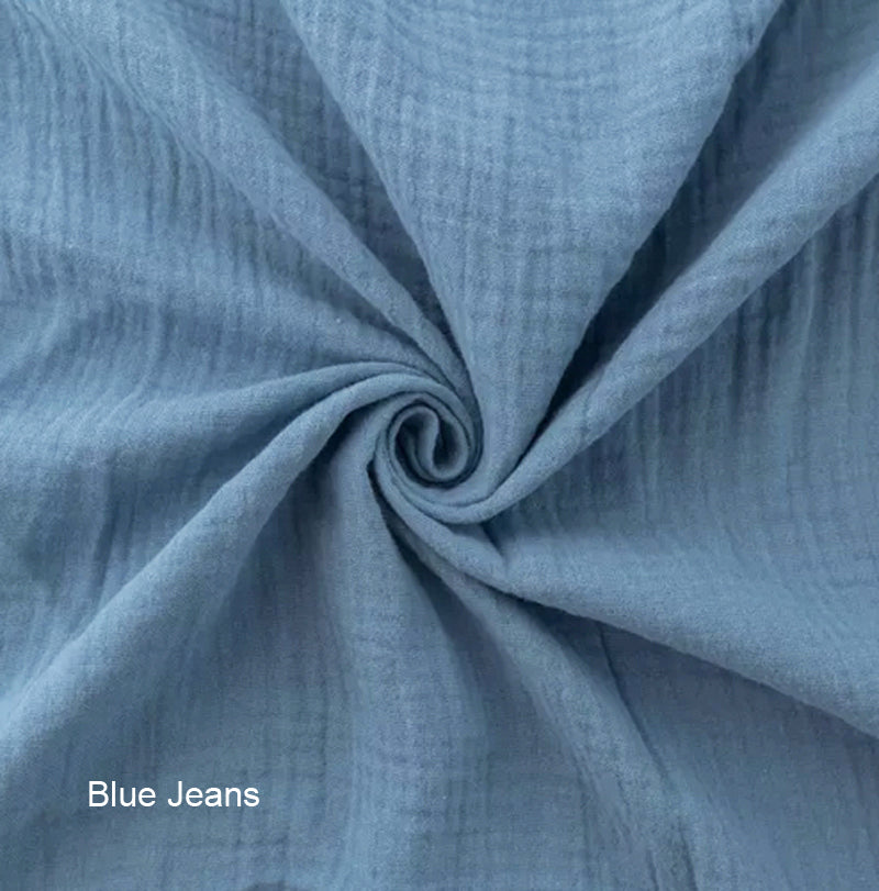 Snuggle Me Infant Lounger Slip Cover - Organic Cotton Double Gauze Blue Jean
