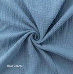 Snuggle Me Infant Lounger Slip Cover - Organic Cotton Double Gauze Blue Jean