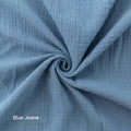 Snuggle Me Infant Lounger Slip Cover - Organic Cotton Double Gauze Blue Jean