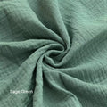 Snuggle Me Infant Lounger Slip Cover - Organic Cotton Double Gauze Sage Green