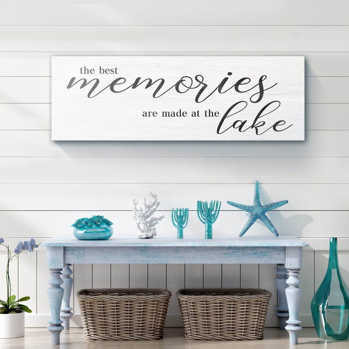 Best Memories At The Lake Sign Style 1