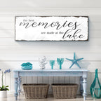 Best Memories At The Lake Sign Style 2