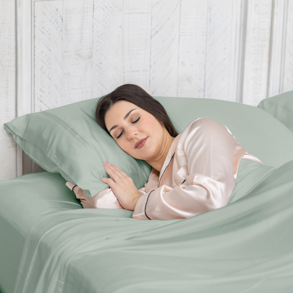 Bamboo Pillow Cases King Seaglass