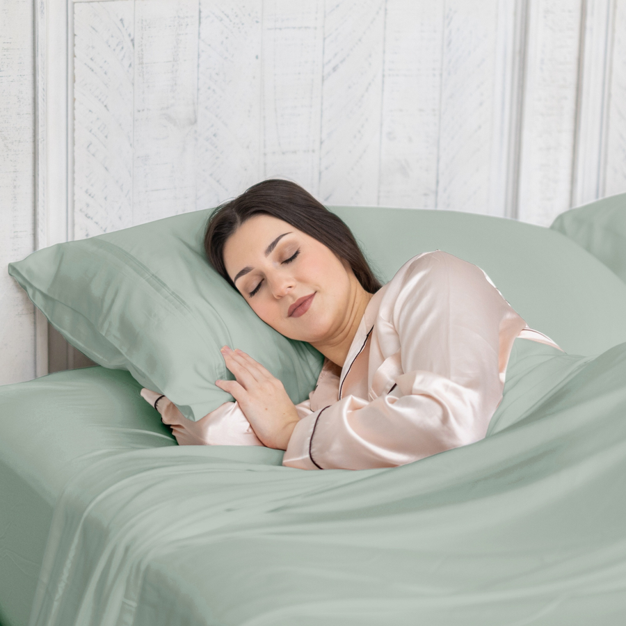 Bamboo Pillow Cases King Seaglass