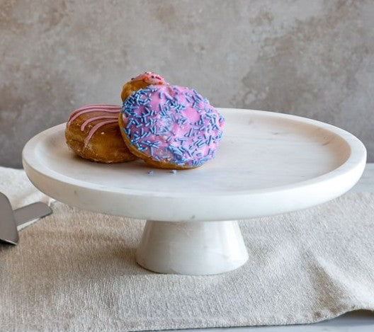 12" White Marble Stand Main image