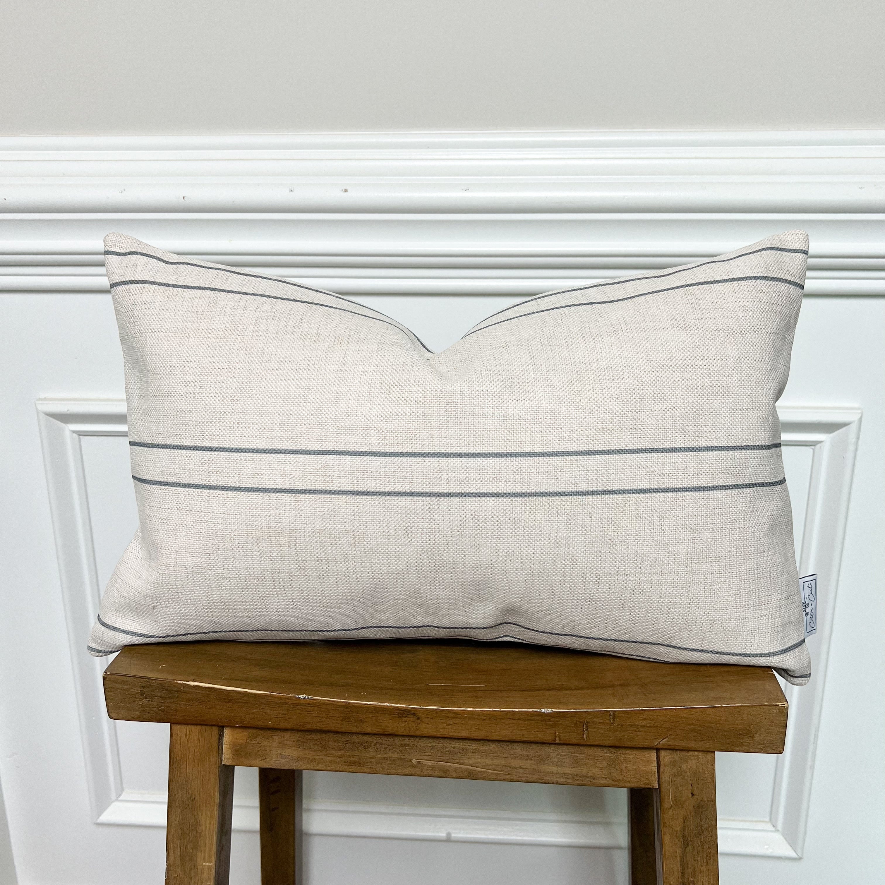 The Parker Throw Pillow Cover 12x20 inch- High End Textured Fabric Main image