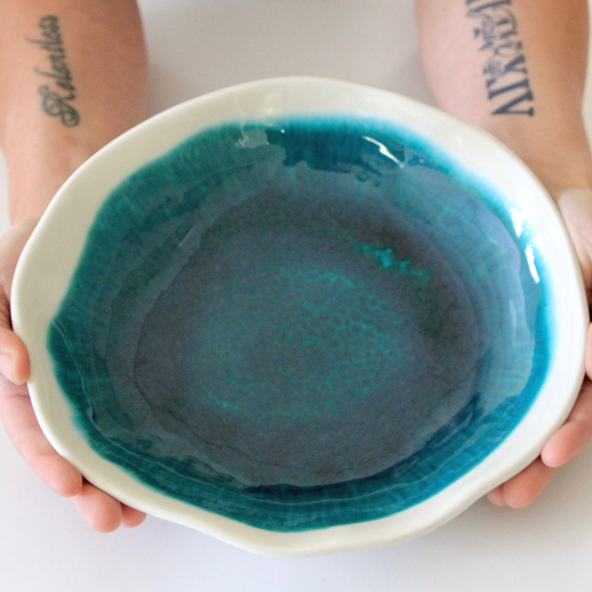 Artisan Pasta Bowl Green Sapphire