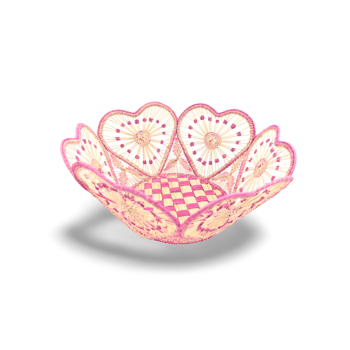 Heartfelt Woven Bread Basket Accented Borders