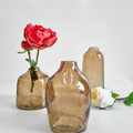 Haley Handblown Hammered Bud Vase