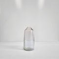Siena Handblown Hammered Bud Vase Clear
