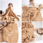 Quilted 4 Layers Muslin Blanket Beige