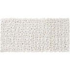 Resort-Inspired White Spa Pebbles Non-Slip Bathtub Mat