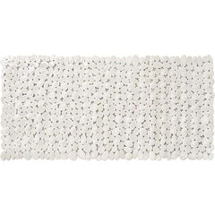 Resort-Inspired White Spa Pebbles Non-Slip Bathtub Mat