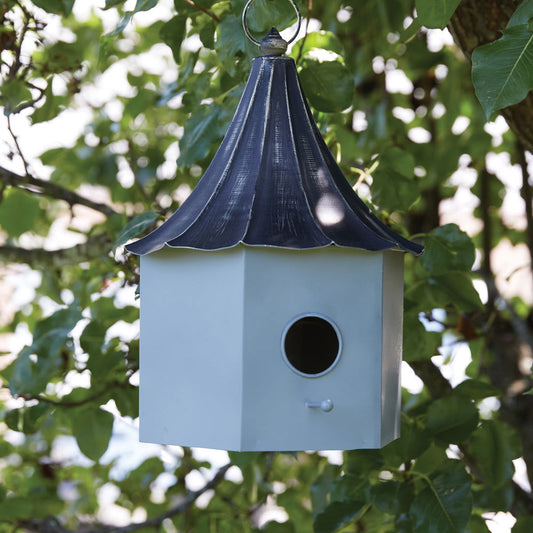 Royal Garden Charm: Queen Victoria Inspired Metal Birdhouse Default Title