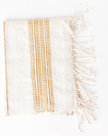 Aden Cotton Hand Towel Natural with Beige