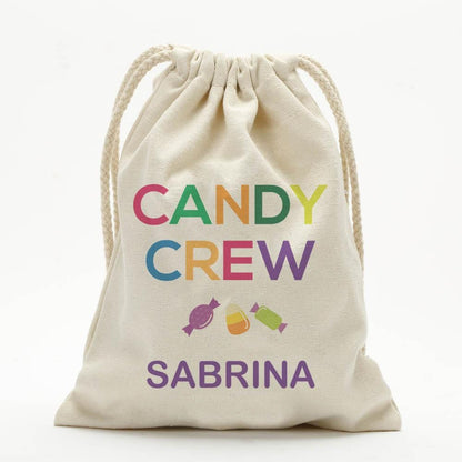 Exclusive - Sale | Bag Of Treats Custom Halloween Kids Drawstring Sack | Personalized Halloween Trick or Treat Bag Style 8