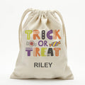 Exclusive - Sale | Bag Of Treats Custom Halloween Kids Drawstring Sack | Personalized Halloween Trick or Treat Bag Style 10