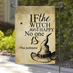 Haunted Estates Personalized Halloween Garden Flag STYLE2