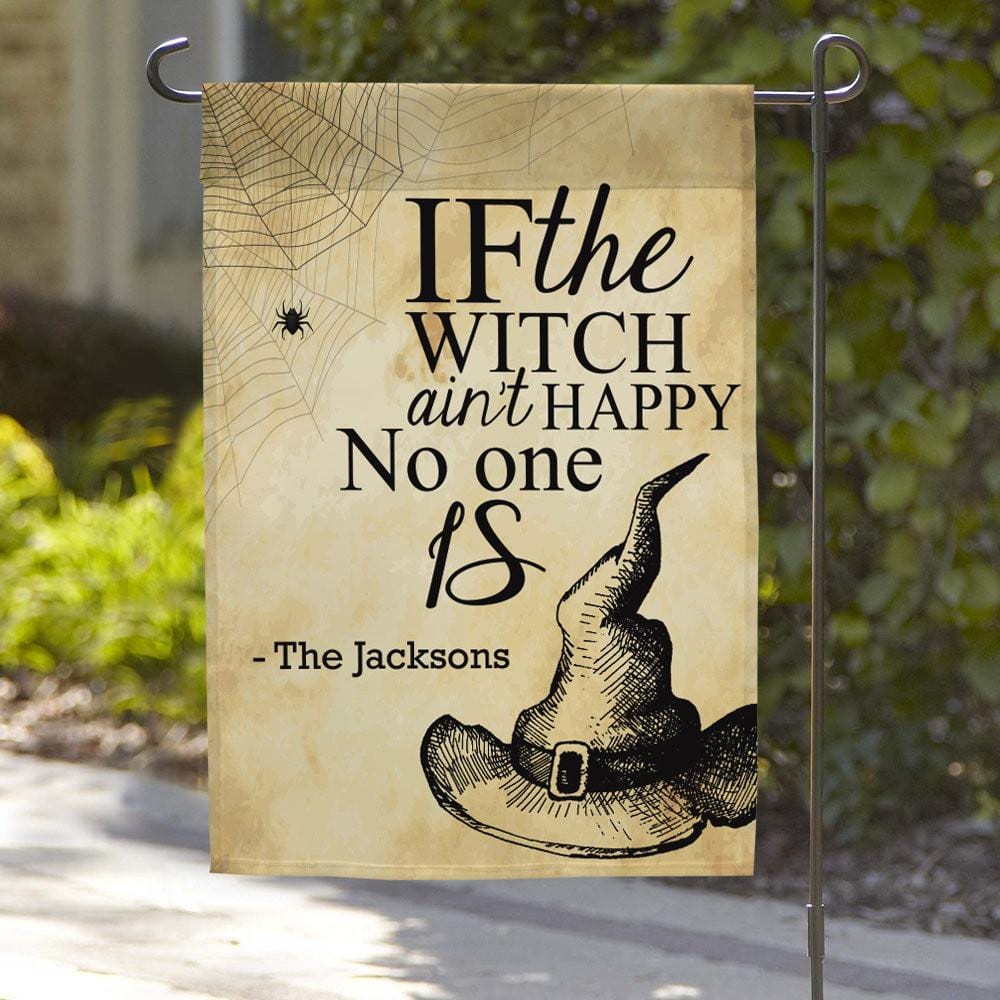 Haunted Estates Personalized Halloween Garden Flag STYLE2