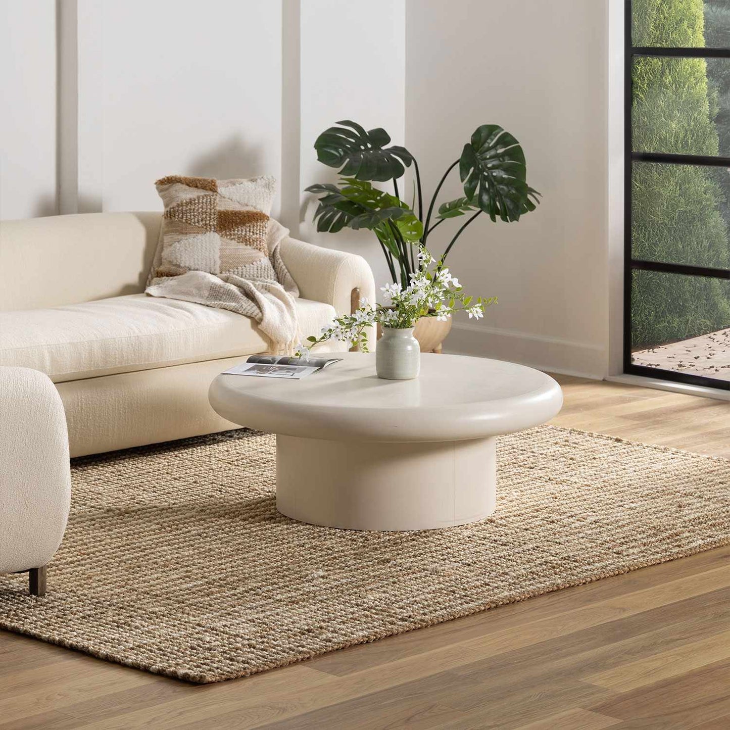 Ambel Tan&Brown Jute Rug 7'6" x 9'6" Rectangle