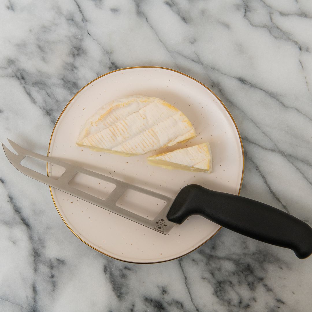 Professional Soft Cheese Knife w/ Forklet - Plastic Handle Main image