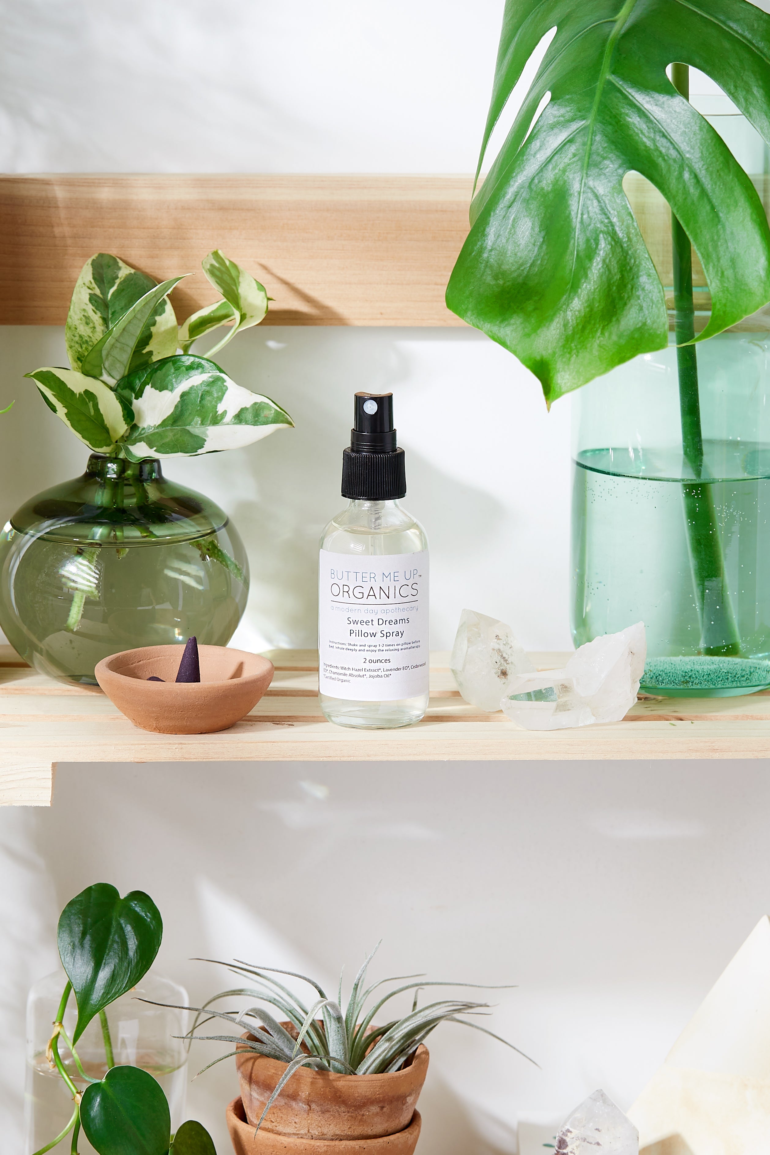 Organic Pillow Mist / Aromatherapy / Relaxing Essential Oils / Gentle Sleep / Butter Me Up Organics Main image
