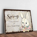 Easter Bunny Spring Sign Style 1