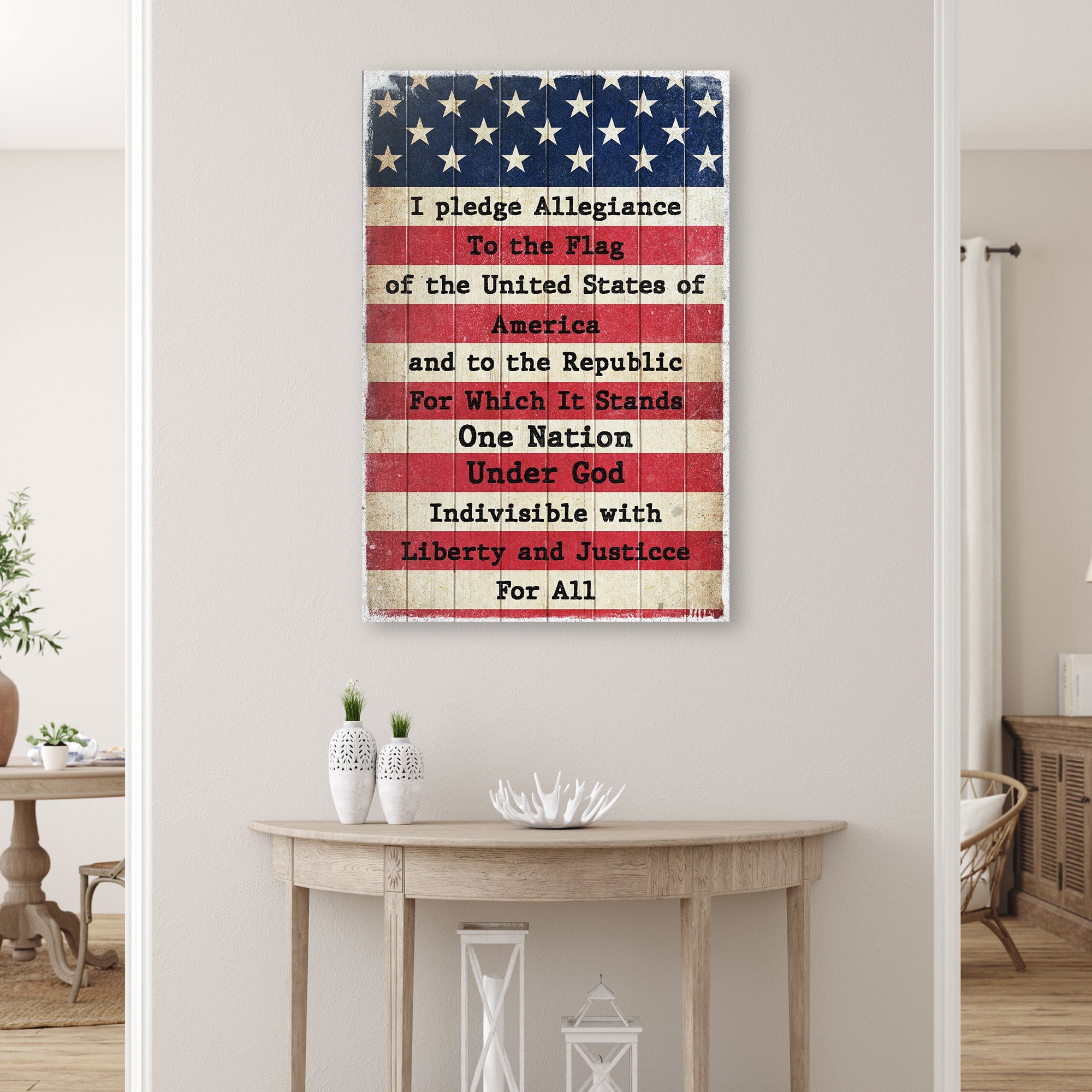 America Pledge Allegiance Sign Secondary image