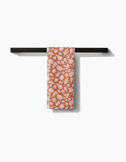 Farm Harvesting Days Geometry Tea Towel