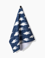 Ghosting Around Geometry Tea Towel