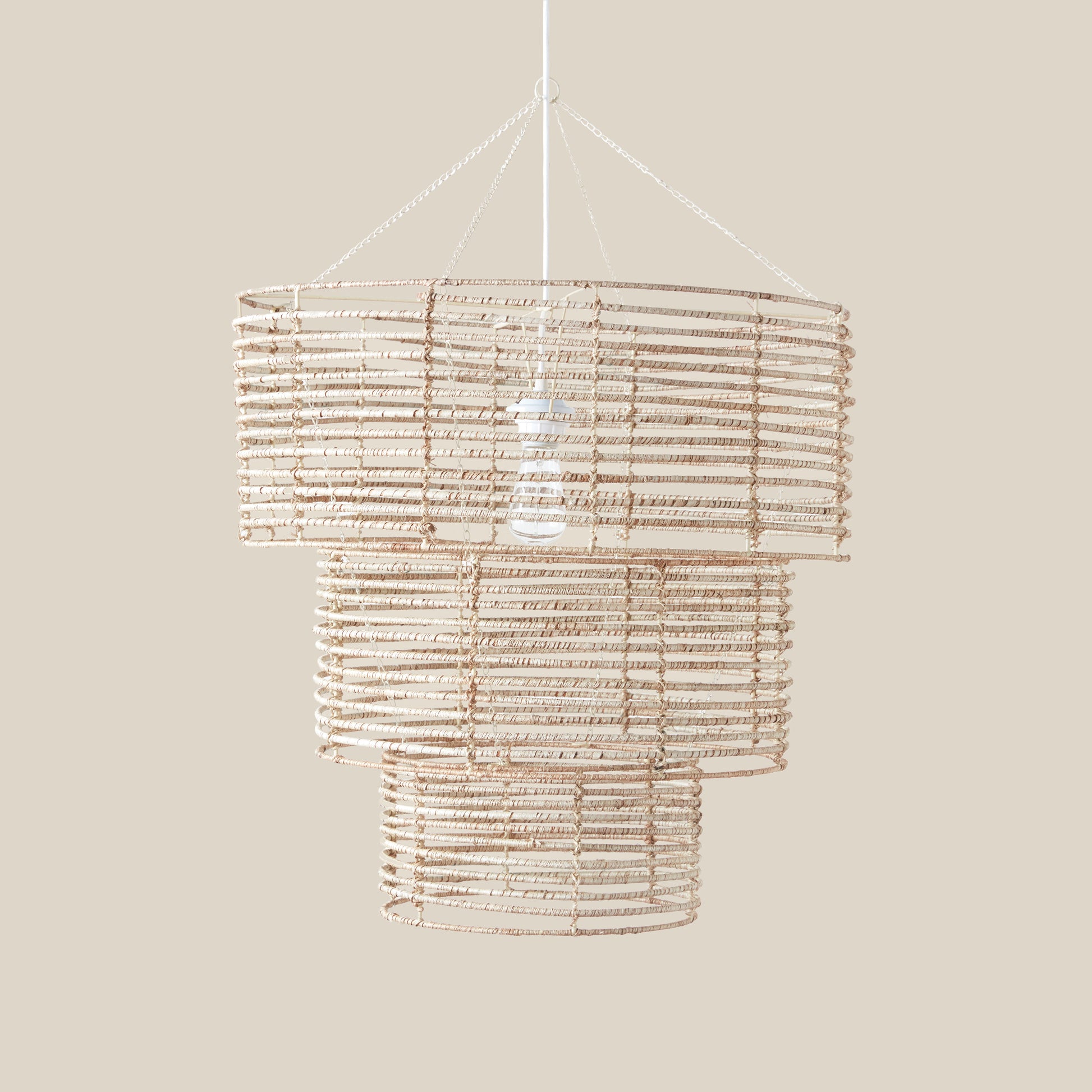 3 Tier Chandelier Natural