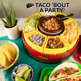 Taco Tuesday Heated Lazy Susan Taco Bar