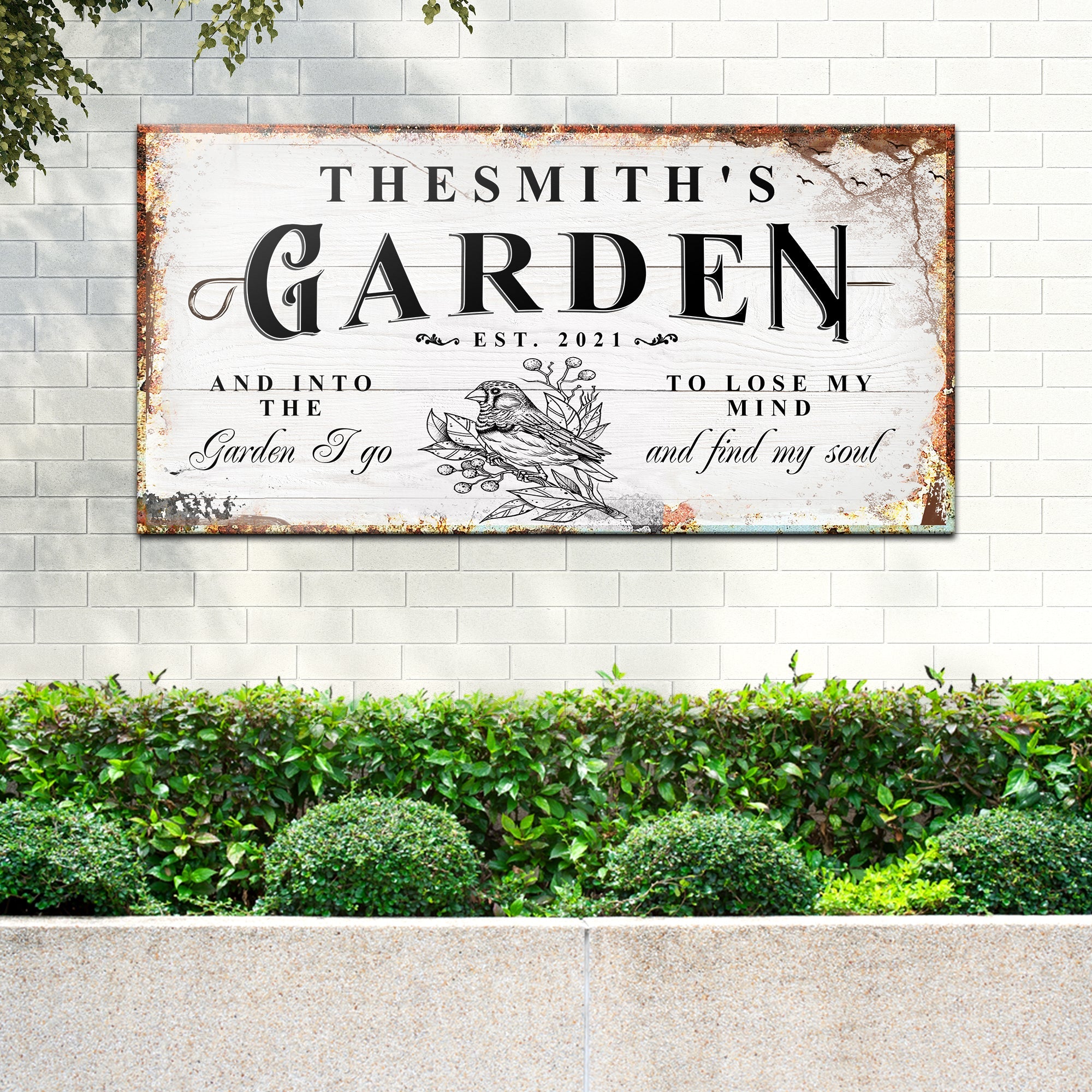 Family Garden Sign Style 3