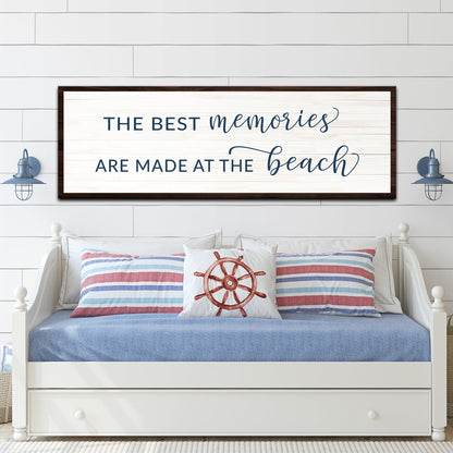 Best Memories At The Beach Sign Style 2