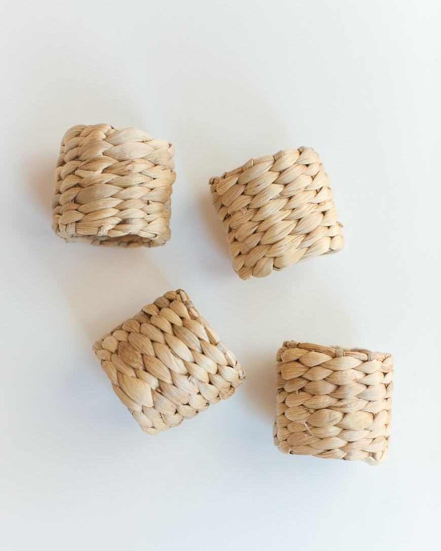 Water Hyacinth Napkin Ring Set Secondary image