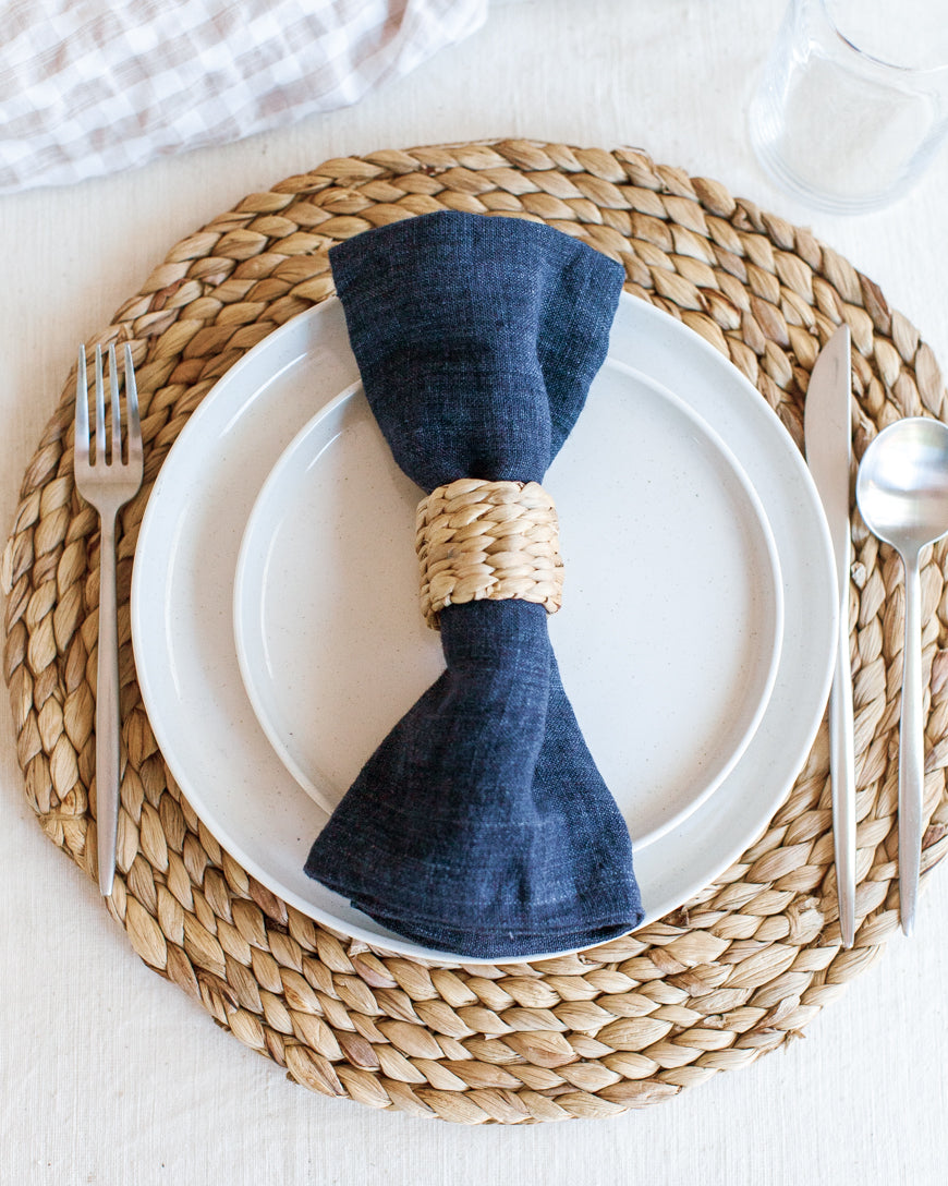 Water Hyacinth Napkin Ring Set Main image