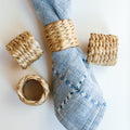 Water Hyacinth Napkin Ring Set