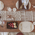 Organic Cotton Macrame Placemat Set of 2