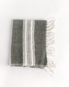 Aden Cotton Hand Towel Grey with Natural