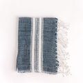 Aden Cotton Hand Towel Navy with Natural