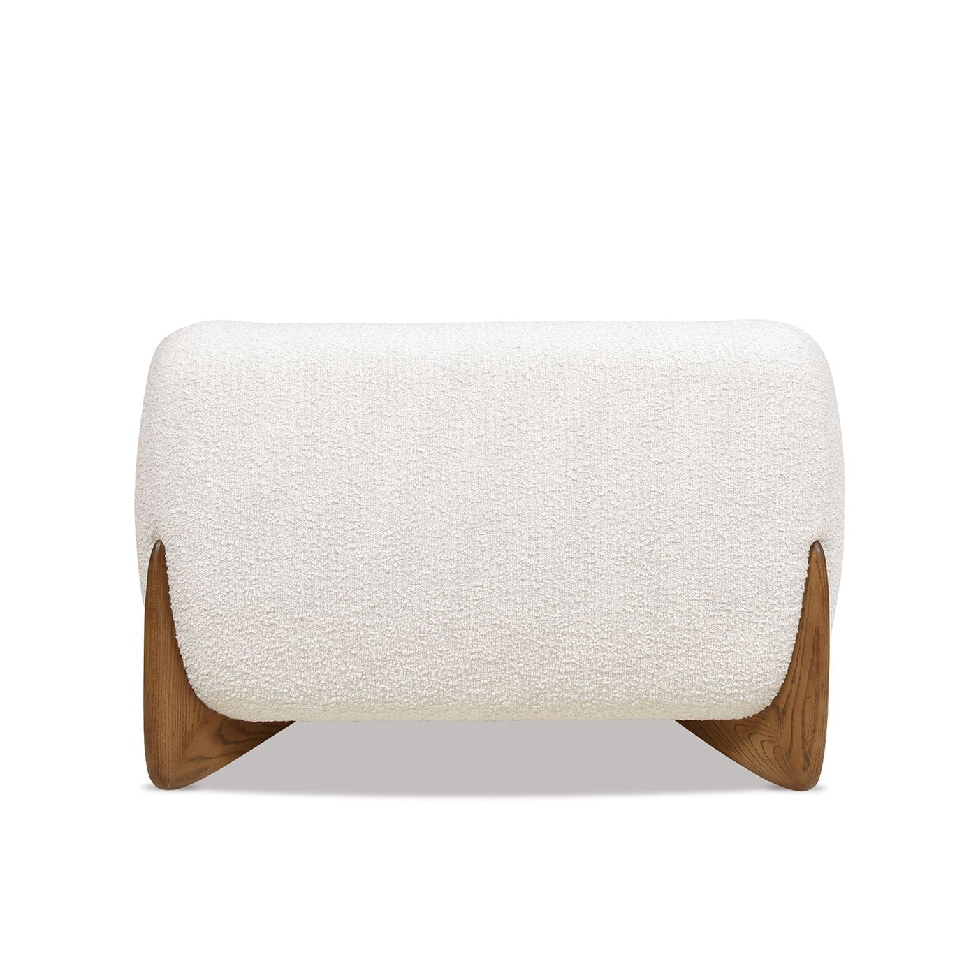 Alpine 44" Sherpa Arm Chair, Ivory White Boucle