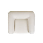 Alpine 44" Sherpa Arm Chair, Ivory White Boucle