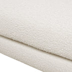 Alpine 44" Sherpa Arm Chair, Ivory White Boucle