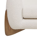 Alpine 44" Sherpa Arm Chair, Ivory White Boucle