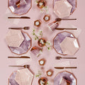 Amethyst - Pale Pink Striped Cocktail Paper Napkins