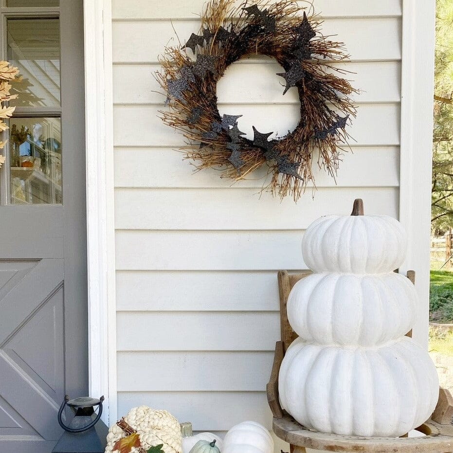 26" Halloween Bats Twig Wreath Main image